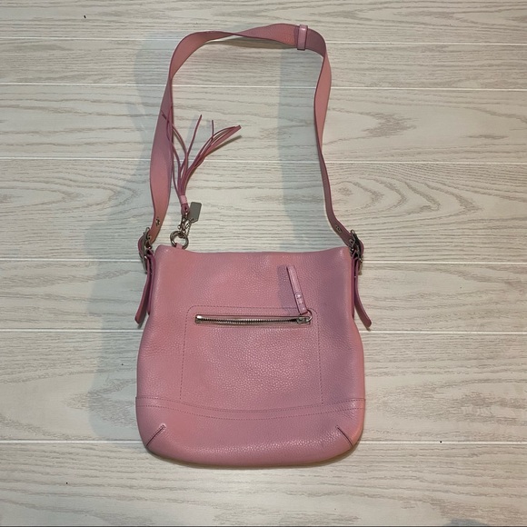 Coach pink leather crossbody
